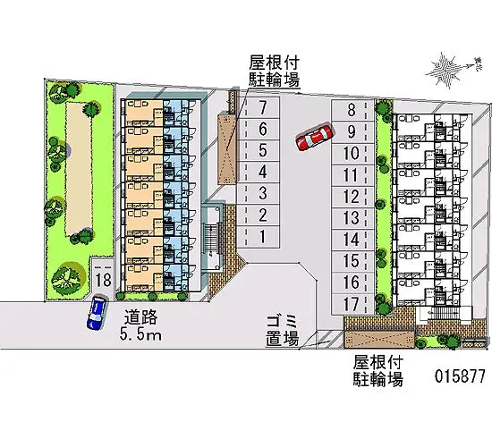 ★手数料０円★柏市高田　月極駐車場（LP）